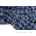 New Woman Casual Plaid Stripes Flannel Blouse